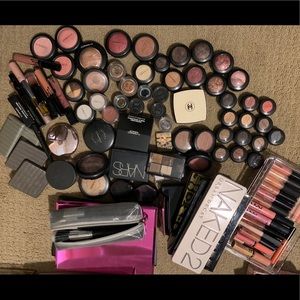 Makeup lot, mostly MAC. Bobbi Brown. Kylie. Nars.